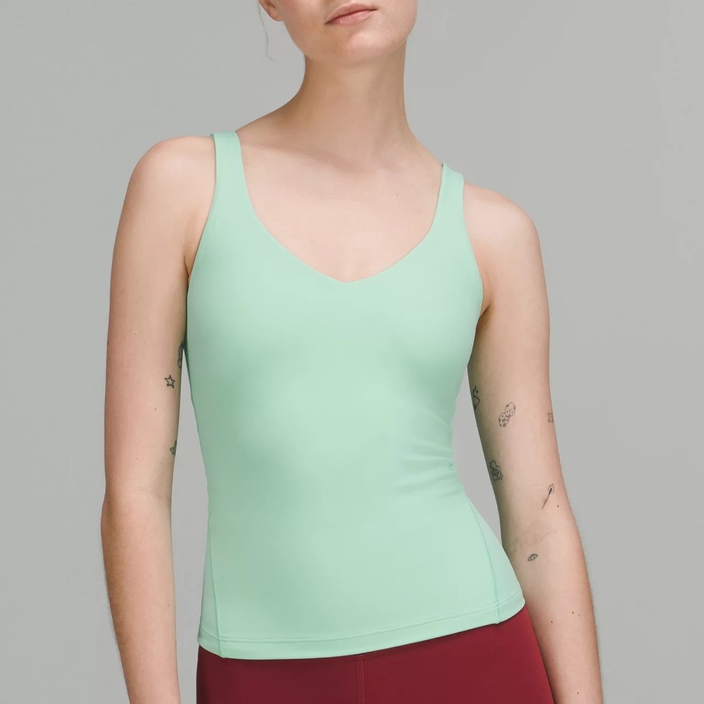 lululemon wild mint waist length align tank Size 6